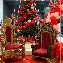 Christmas Props Hire Scotland | Santa Throne Child Throne Magical