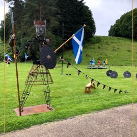 General Props Hire Scotland | 12ft Tall Highlander & Outdoor Kit