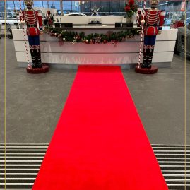 Red Carpet Hire Scotland | Red Carpet to Porsche Showroom Edinburgh